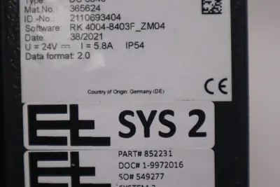 MCR ERHARDT & LEIMER WEB CONTROL SYSTEM NEW DC3340 / AG4497 STOCK 5148