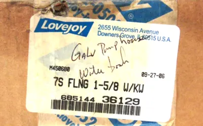 NEW LOVEJOY 68514436129 7S FLNG 1-5/8 W/KW
