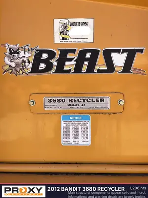 Used 2012 BANDIT 3680 RECYCLER Forestry Grinders North Carolina US | Proxy Equipment #1385242