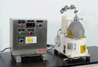 Westfalia CTC 1-06-107 lab clarifier centrifuge, 316SS.
