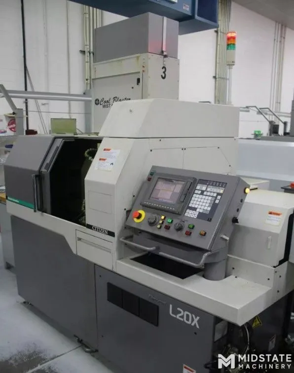 Citizen L20X Dual Y Axis Swiss Lathe, New in 2012