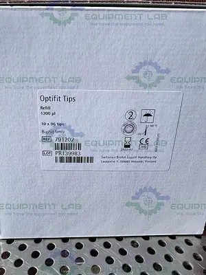 NEW BOX OF 10 - SARTORIUS 791202 OPTIFIT TIPS 1200 UL, 10 X 96 TIPS
