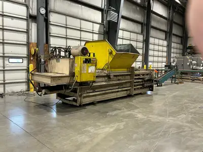 Balemaster 772 Horizontal Cardboard Baler 48x32x72" Bale Manual Tie 25Hp 480V