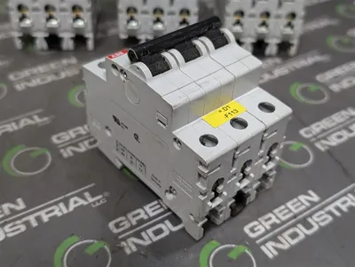 Lot of 7 ABB S203-K32 Three Pole Circuit Breakers 32A 400VAC Used