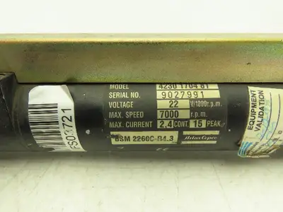 Atlas Copco QMR42-25-RT QRT 38-050 Electric Nutrunner Servo Control 4230 1704 81