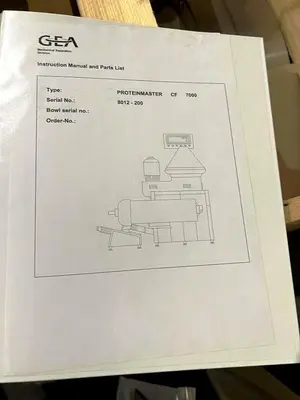 GEA Westfalia ProteinMaster CF 7000 sanitary tricanter rotating assembly, 316SS.