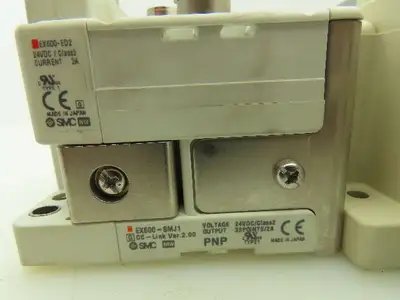 SMC SV Series 8-Station Manifold w/EX600 Serial Interface 24VDC Solenoid Valves