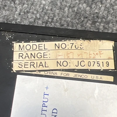 Used JENCO 765 Temperature Monitoring California US | Davliegogo LLC #1706941