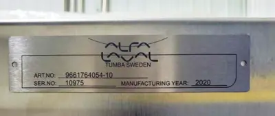 NEW: Alfa-Laval Culturefuge 200 biotech clarifier skid, 316L SS.