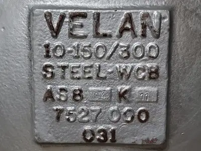 USED VELAN F16-0114C-02TY