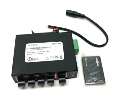 New | in-Stock Antaira Compact Industrial Unmanaged Ethernet Switch 5-Port 12-48VDC Network Switches Michigan US | Maverick Industrial Sales #1392451
