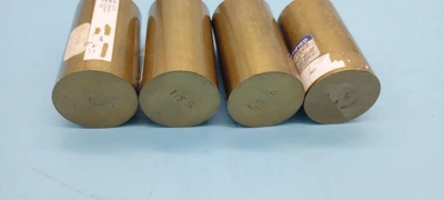 (LOT OF 7) BRASS TEST SET ACCESSORIES  1.5 LB EACH