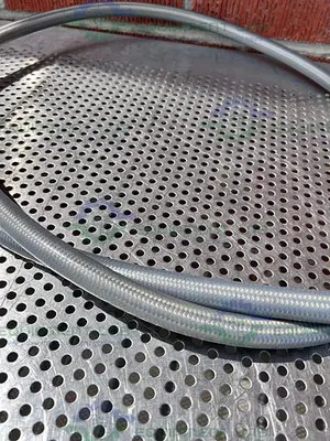 USED SANI-TECH WEST 96" STAINLESS STEEL FLEXIBLE BRAIDED HOSE 1/2" SANITARY FITTING