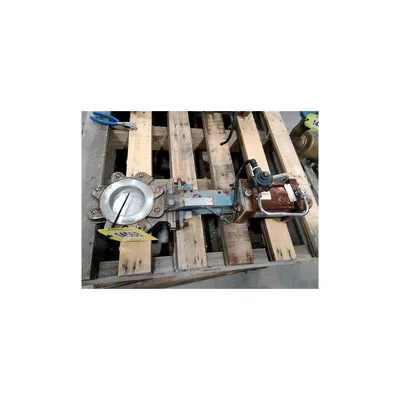 Used 4" Stainless Steel Fabri-valve Knife Slide Gate
