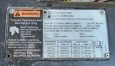 USED 2005 HYSTER E60Z