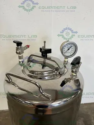 USED ALLOY PRODUCTS 30 LITER STAINLESS STEEL PRESSURE VESSEL 115PSI