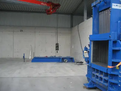 USED 2013 ATM SCRAP BALER 40X40