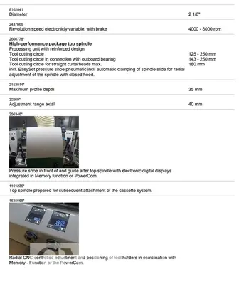 Used 2020 WEINIG HYDROMAT 3000 12" MOULDER Woodworking Moulders North Carolina US | CAROLINA MACHINERY SALES #1495014