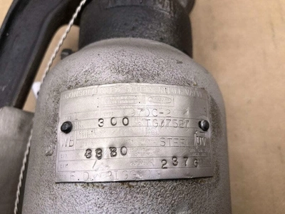 Dresser 1970C-2 1″ Consolidated Safety Relief Valve , Steel 300PSI 3380lbs/hr