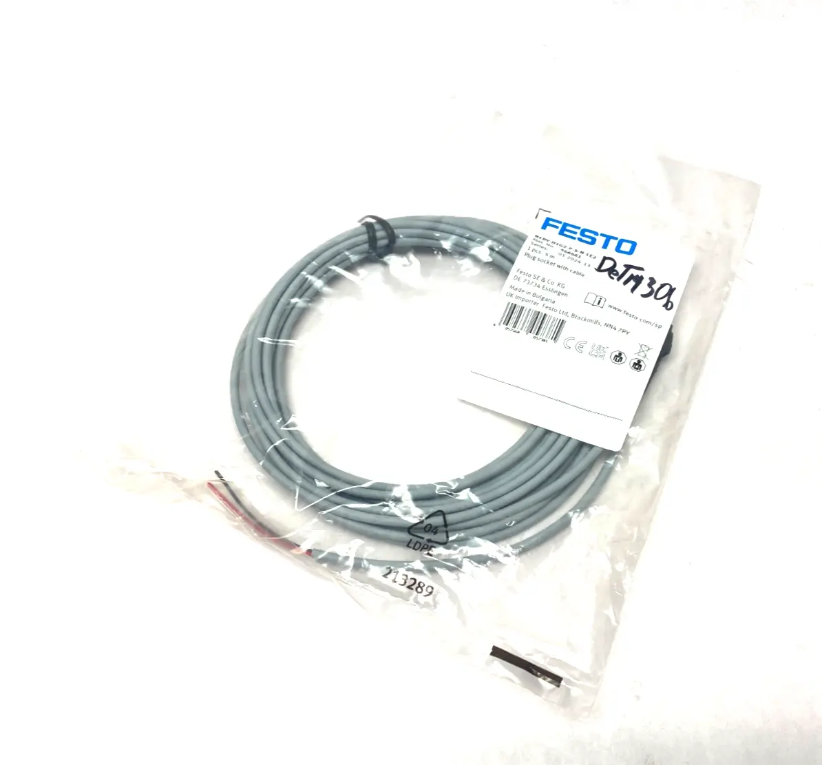 NEW FESTO PLUG SOCKET CONNECTION CABLE