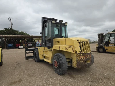 Hyster H280XL Diesel Forklift, Single Stage, Side Shift, Clamp, 14,460 Hours Indicated
