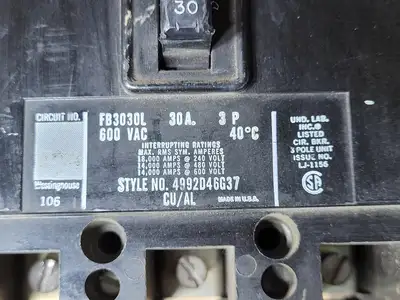 USED WESTINGHOUSE FB3030L