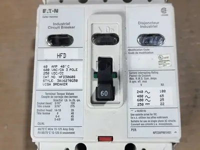 New | in-Stock EATON CUTLER-HAMMER HFD3060S Switchgears British Columbia CA | Lenmark #1436192