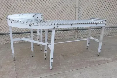 Conveyor, Roller, 17" x 60', Adjustable Height, 180 Degrees, #S743801