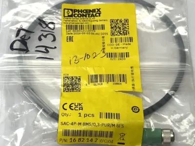 NEW PHOENIX CONTACT SAC-4P-M 8MS/0,3-PUR 8FS, 1682142