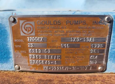 NEW GOULDS 3700 MX 1X3-13AL
