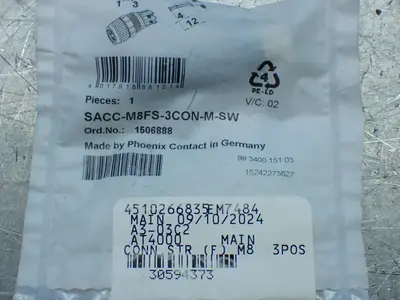 New | in-Stock PHOENIX CONTACT SACCM8FS3CONMSW Terminal Blocks Ohio US | HGR 24 #928142