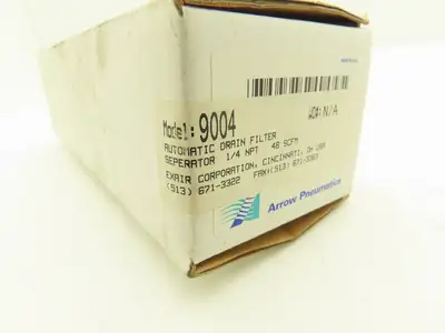 Arrow Pneumatics 9004 Pneumatic Compressed Air Filter 150PSI 1/4"NPT Auto Drain