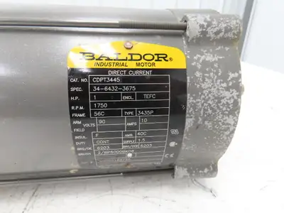 Baldor Electric CDPT3445 DC Brake Motor 90V 1Hp 10A 1750 RPM 56C