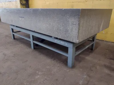 8' X 4' X 14" ROCK OF AGES PRECISION LAYOUT INSPECTION GRANITE TABLE: STOCK #23802
