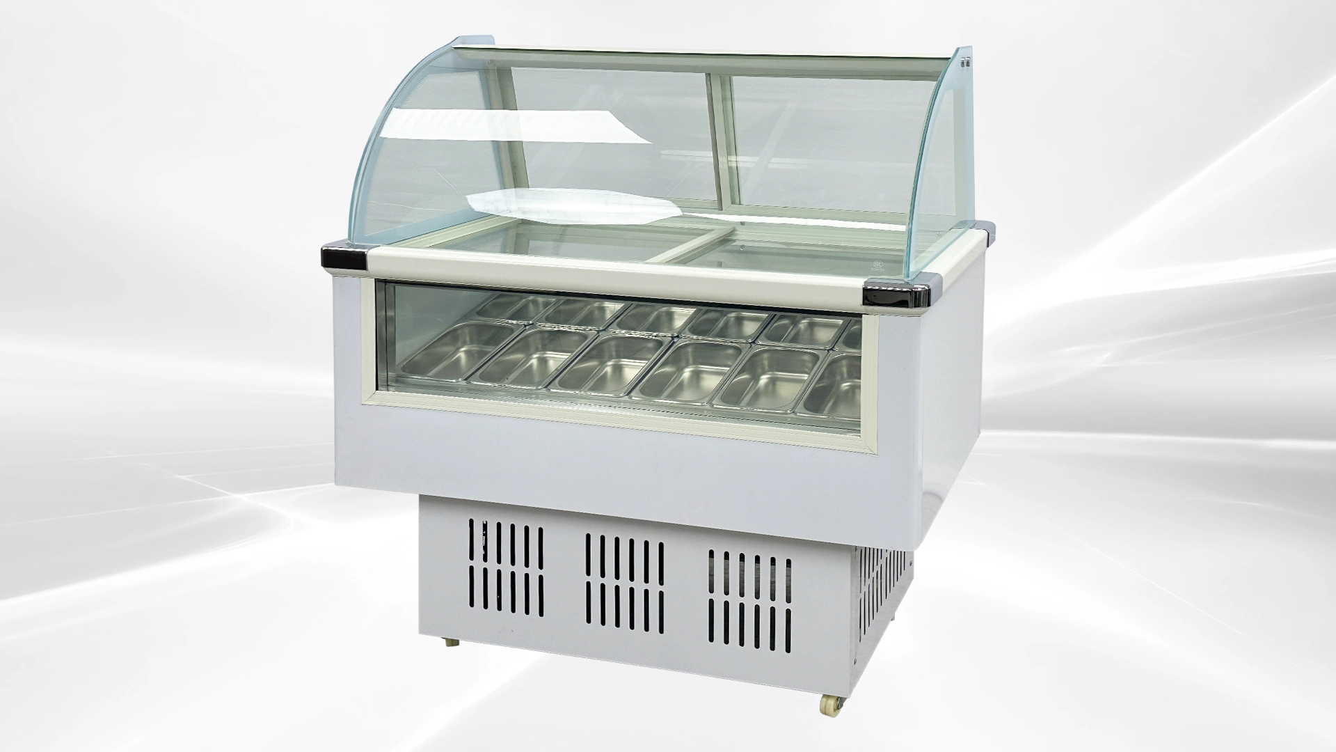 171-0335 12 Pan Full Service Self Contained Ice Cream Gelato Freezer