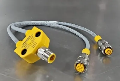 TURCK VB2-FSM4.4/2RK4T CORDSET SPLITTER. Loc5D-19