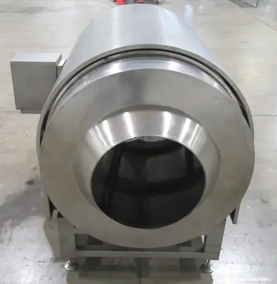 Used Shanghai Junyu JYC-500 Coating Drum for Sale – Stainless Steel, 1.5 HP Moto
