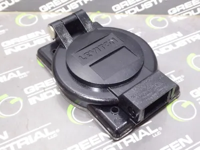 Leviton WP2-EB 2.24" 1-Gang Black Weatherproof Outlet Cover New NIB