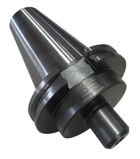 Parlec CAT50 End Mill Holder, 3/8" Hole, 2-1/2" Projection USA Made