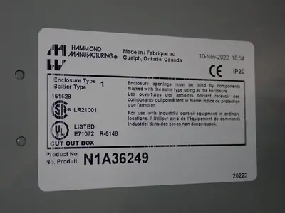USED HAMMOND MANUFACTURING N1A36249