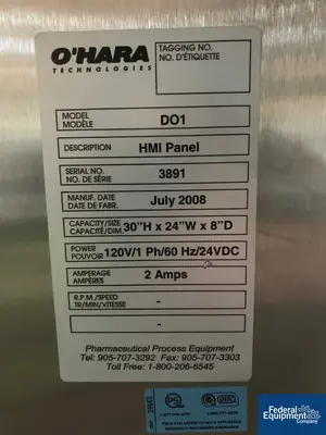 USED O'HARA O'Hara Technologies Tray Drying Oven, S/S, Model 200K