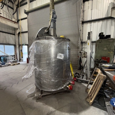 1,000L S/S Electrically Heated Jacketed Scraped Anchor Mixer