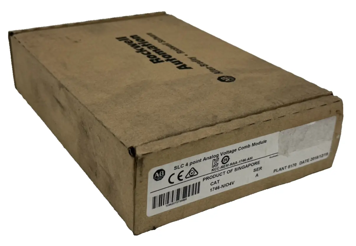 ALLEN BRADLEY 1746-NIO4V ANALOG COMB MODULE SLC500 SER. A UNUSED SURPLUS