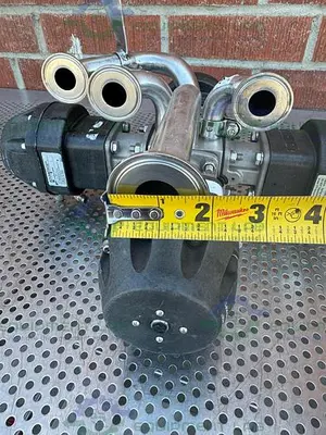 USED 4 ITT PURE FLO ADVANTAGE STAINLESS STEEL DIAPHRAGM VALVE W/ 1" SANITARY FITTING