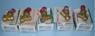 QTY. 6. ASCO REDHAT VALVES CAT# V0222 FORM# V5500R...