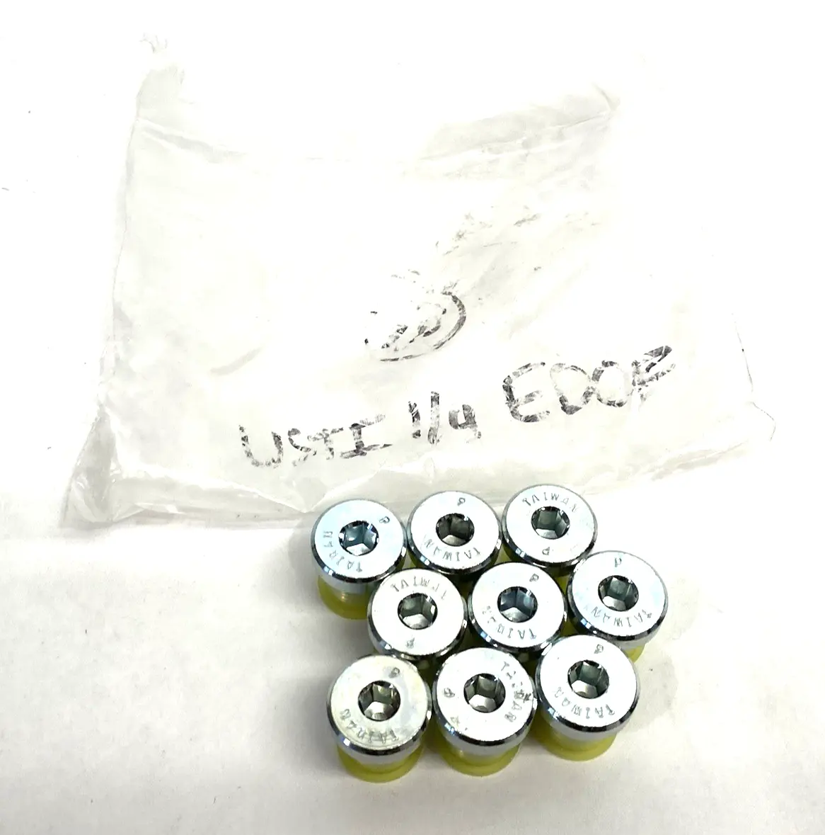 USED PARKER ERMETO DIN HOLLOW HEX PLUG, BSPP, STEEL HIGH PRESS