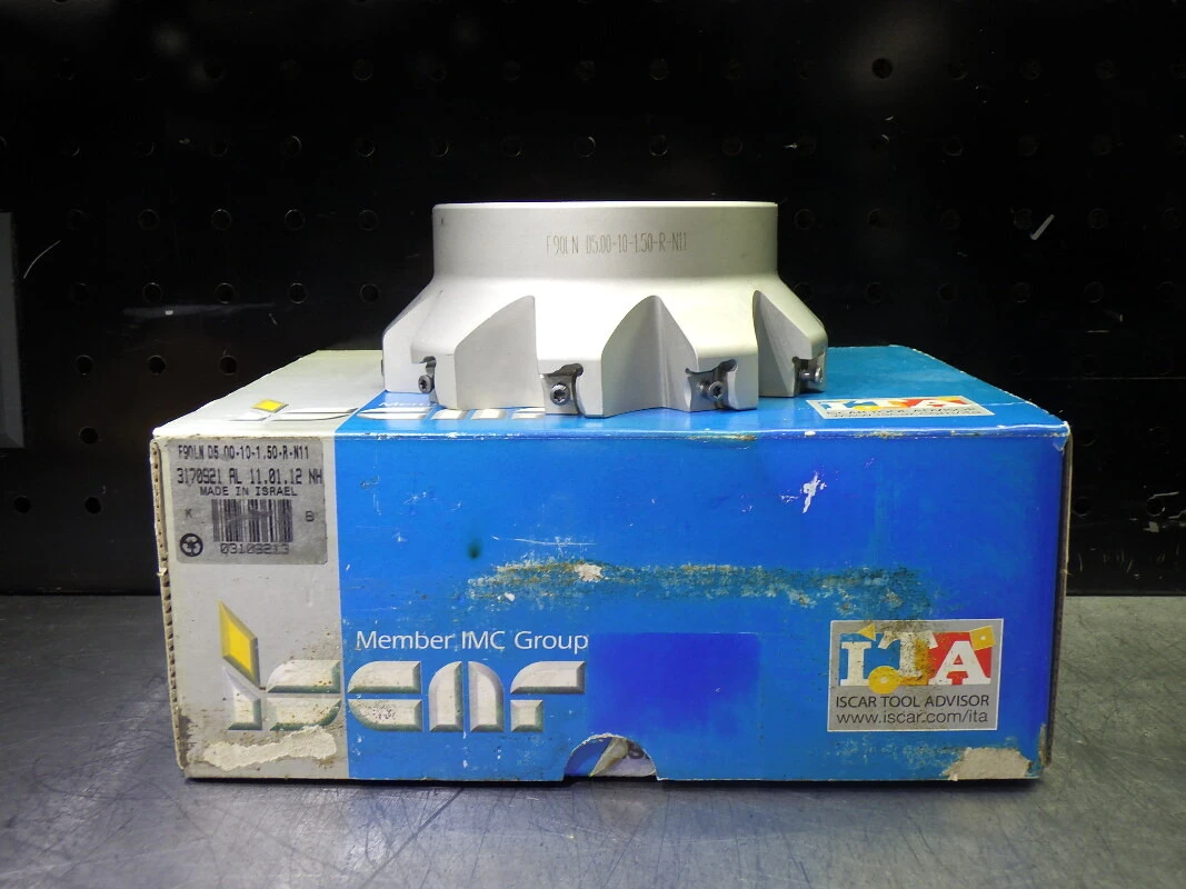 Iscar 5" Indexable Facemill 1.5" Arbor F90LN D5.00-10-1.50-R-N11 (LOC313B)