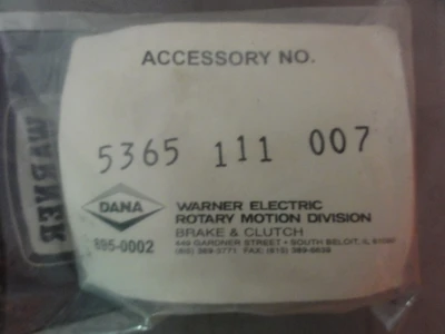 NEW WARNER ELECTRIC 5365-111-007