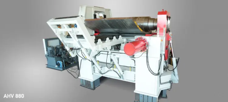Used AKYAPAK 3 ROLL VARIABLE GEOMETRY Plate Bending Rolls including Pinch | Mac-Tech #401067