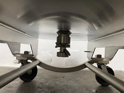 USED ABEC STAINLESS TECHNOLOGY CV-24300-1 300 LITER JACKETED CRYO VESSEL -112° F TO 280° F